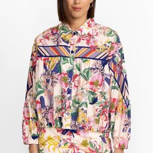 Johnny Was BEE ACTIVE RUCHED JACKET SZ XL